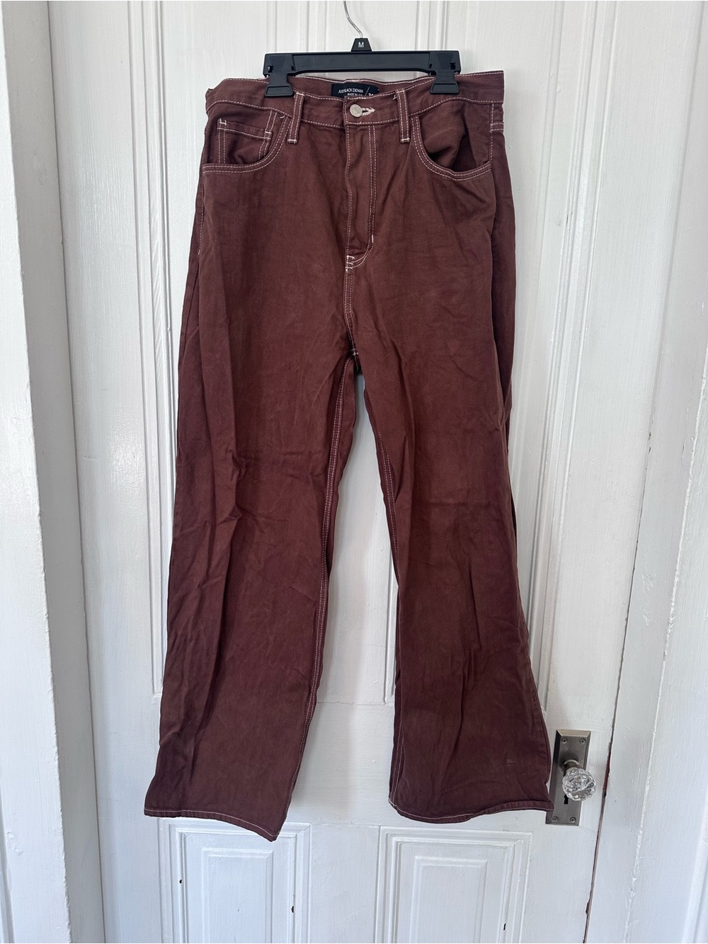 Just Black Women's Chocolate Brown Wide-Leg Jeans